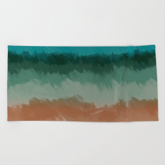 Sadness before the storm Beach Towel