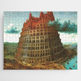 Pieter Bruegel (also Brueghel or Breughel) the Elder "The Tower of Babel (Rotterdam)" Jigsaw Puzzle