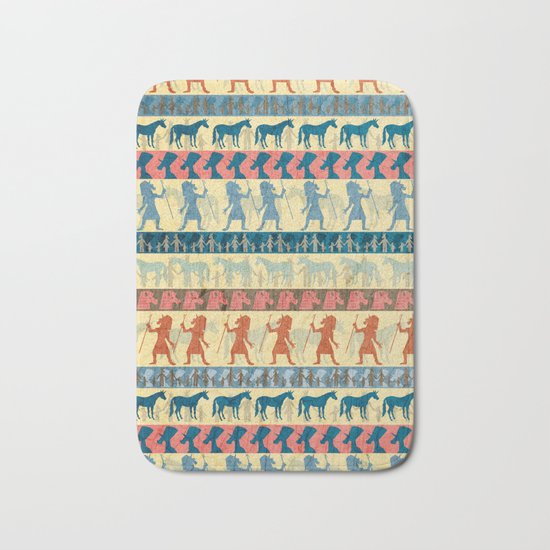 Egyptian Unicorn Pattern Bath Mat