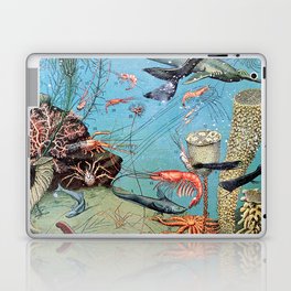 Adolphe Millot - Ocean A - french vintage poster Laptop Skin