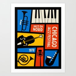 Jazz Festival | Bauhaus V Art Print
