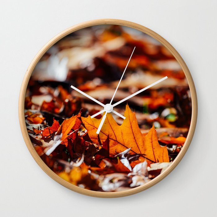 Red Autumn Leaves Background In Fall Season Autumn Season Fall Background Falling Leaves Art Wall Clock By Radub85 Society6 Here you can find the best fall season wallpapers uploaded by our community. society6