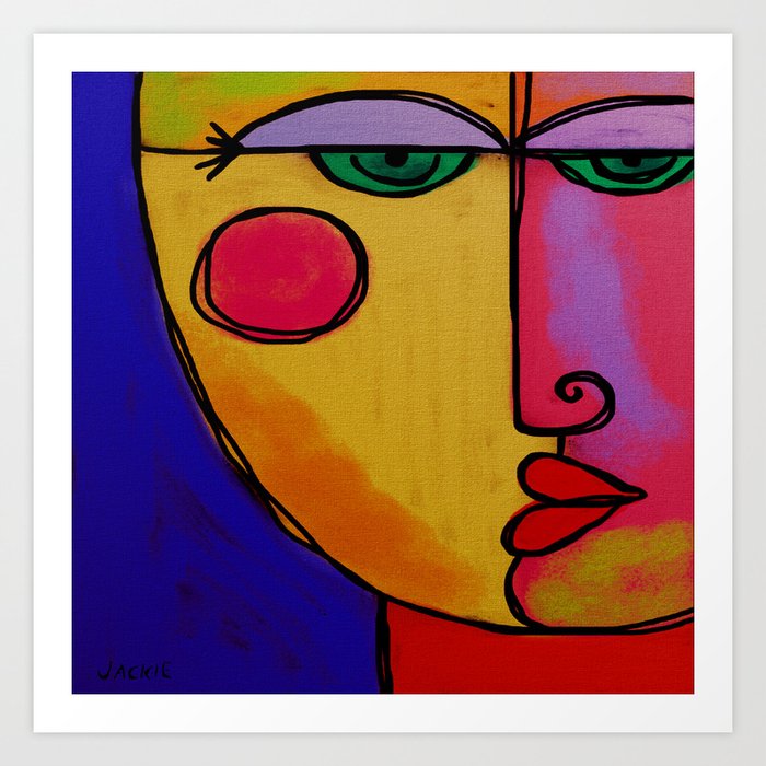 Abstract face painting