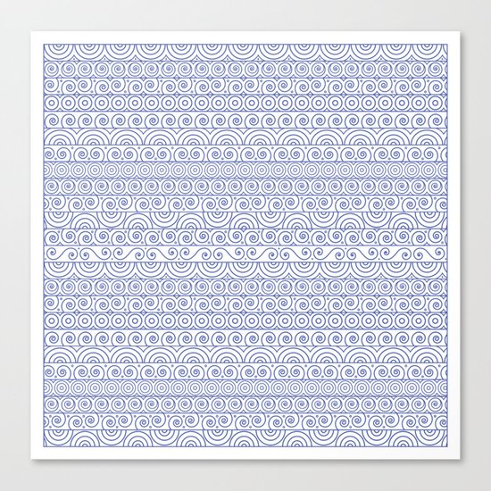Circles & Curls Craze Canvas Print