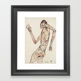 Egon Schiele, The Dancer, 1913 Framed Art Print