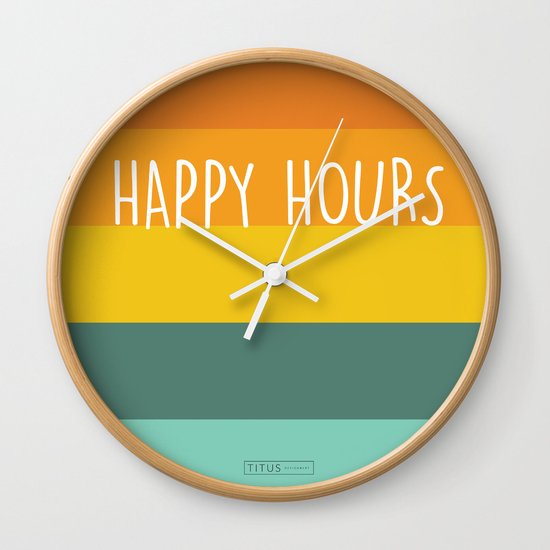 Happy Hours Wall Clock