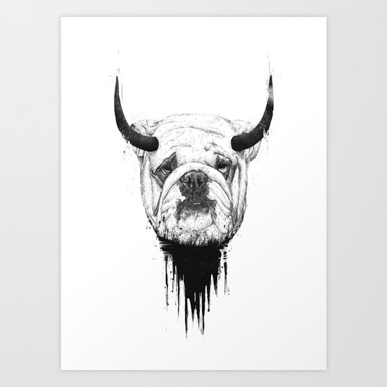 Bulldog Art Print