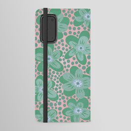 Pop Pop Flower Power - Green  Android Wallet Case