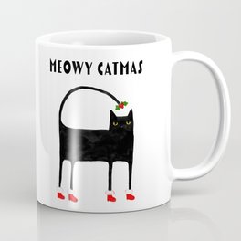 Meowy Funky Catmas Cat Coffee Mug
