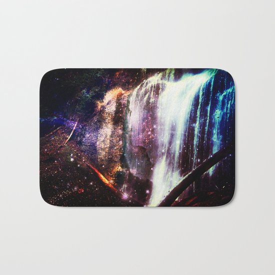 Waterfall Stars and Space Bath Mat