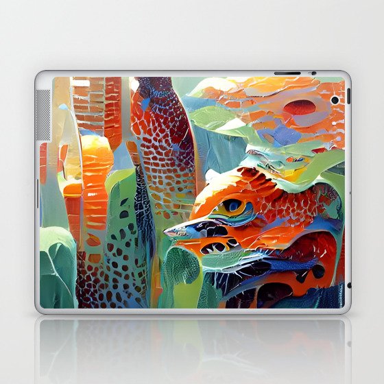 Abstract Colorful Coral Laptop & iPad Skin