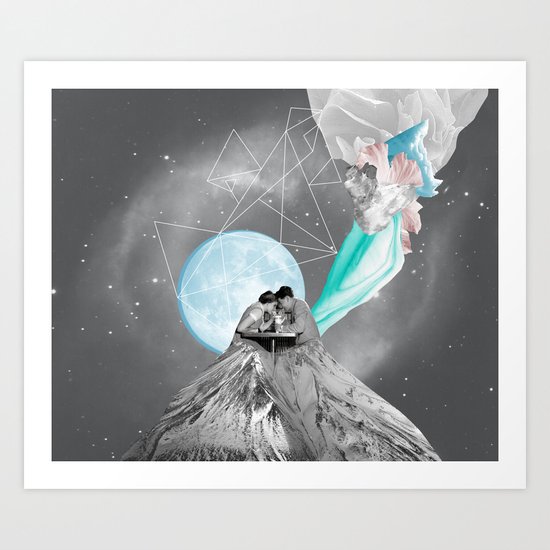 FUTURE IS BLUE Art Print