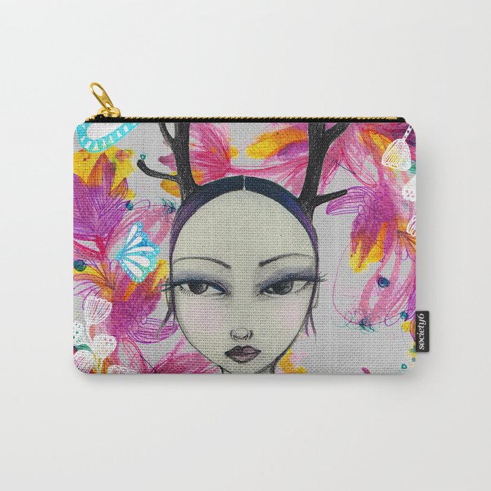 Fawn Woodland Gal Carry-All Pouch