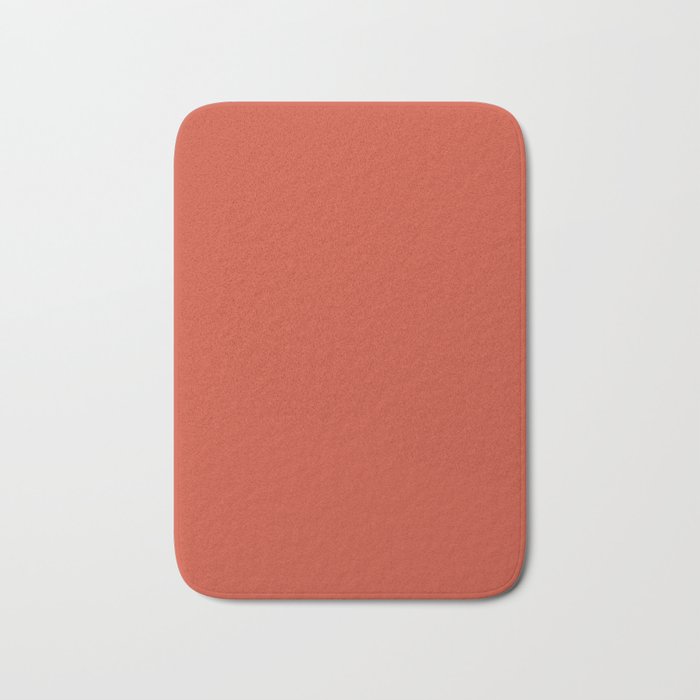 Red Autumn Terracotta Bath Mat By Temas14mk Society6