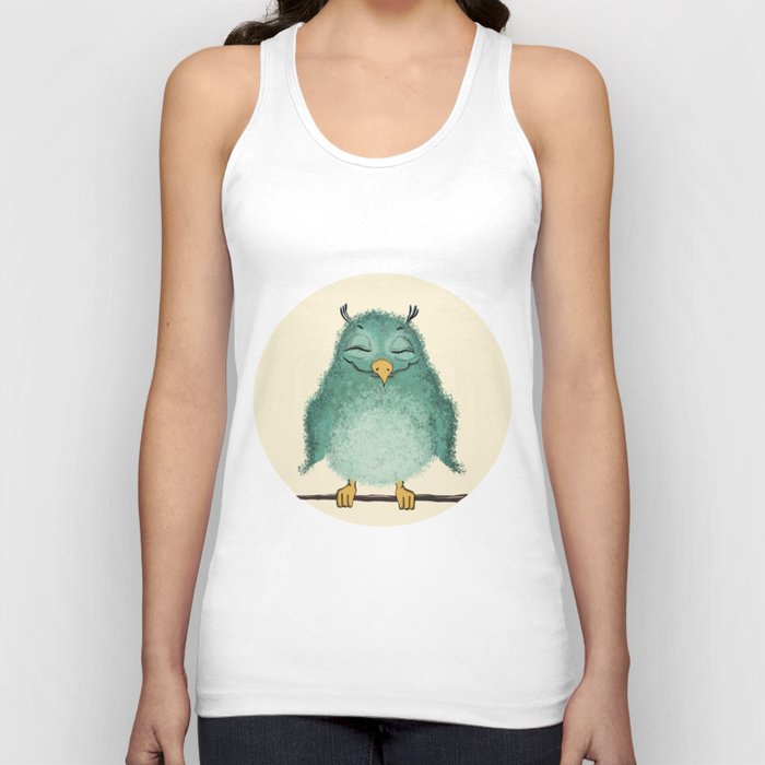 Fluffy owl Tank Top