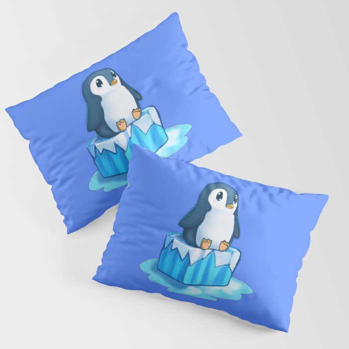Penguin on Ice Pillow Sham