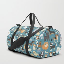 Duffel Bag Cute Dachshund Dogs In Flowers Women Garment Gym Tote Bag Best Sports Bag for Boys 