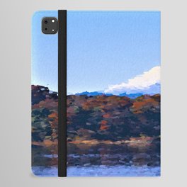 Fuji snow mountain Japan digital oil paint scenery  iPad Folio Case