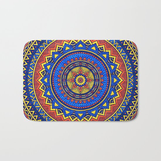 Hippie mandala 57 Bath Mat