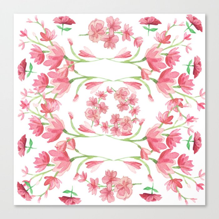 floral luxe funny design Canvas Print