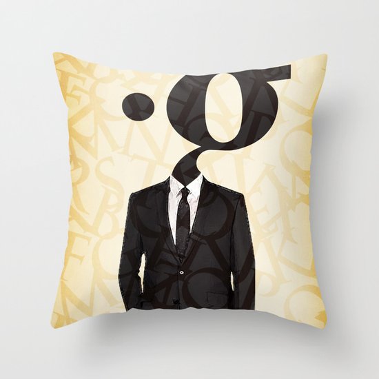 mr .g in a suit Throw Pillow