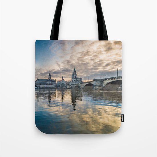 Sunset on Elbe Tote Bag