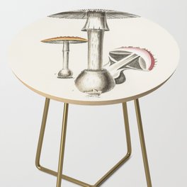 Mushroom Illustration Side Table