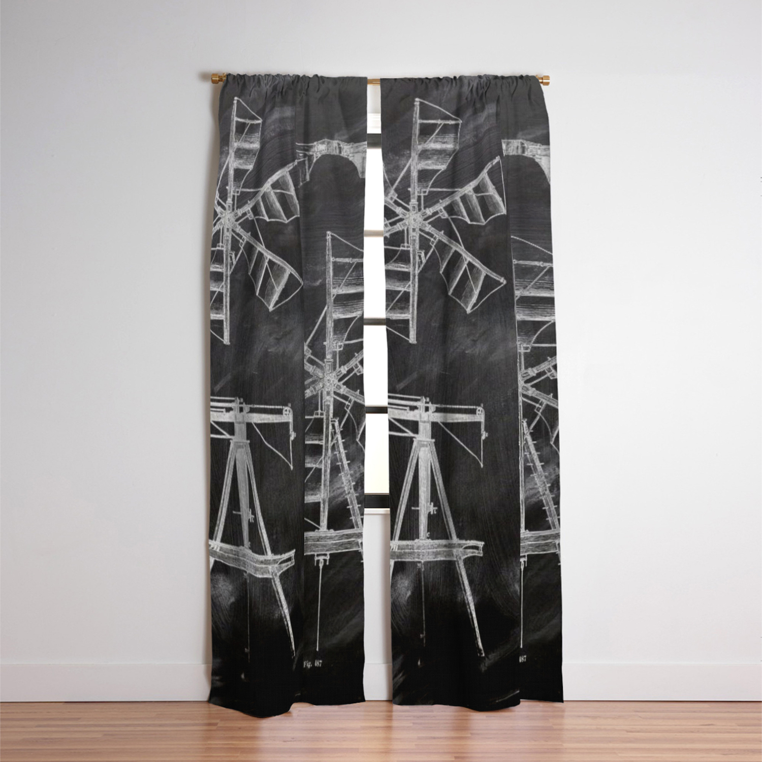 Steampunk Western Country Chalkboard Art Agriculture Farm Windmill