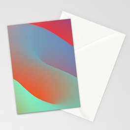 3D Twisted Fluid Shape Stationery Card