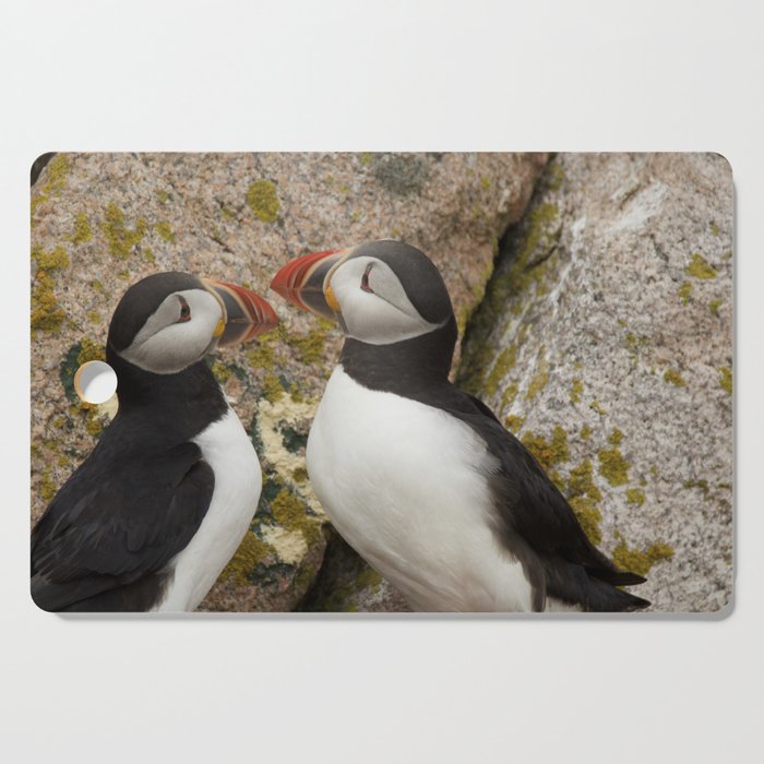 Puffin Pair - Petit Manan Island Cutting Board