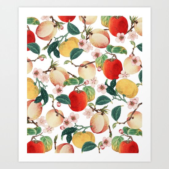 Fruity Summer #society6 #decor #buyart Art Print