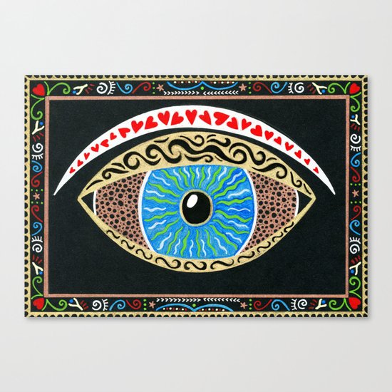 The eye sees all Canvas Print