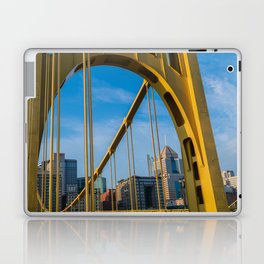 Pittsburgh Pennsylvania Steel City Bridge Skyline Photography Print Laptop Skin