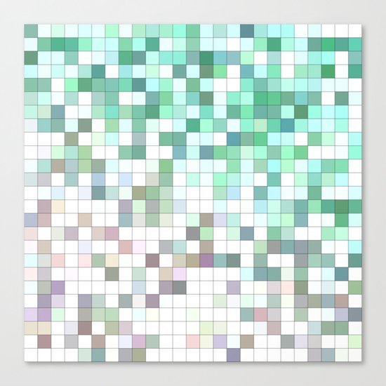 Light bathroom mosaic Canvas Print