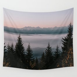 Faraway Mountains - Landscape and Nature Photography Wall Tapestry
