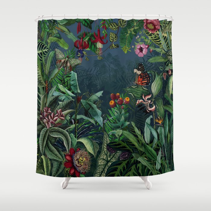 Midnight rainforest I Shower Curtain