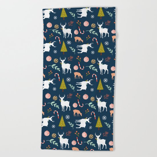 Christmas Spirit #society6 #decor #buyart Beach Towel