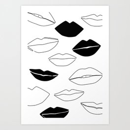 Dark Kisses Art Print