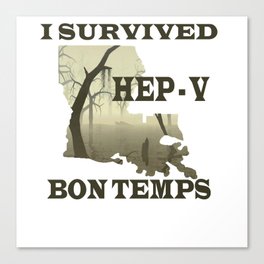 I Survived Hep-V Canvas Print
