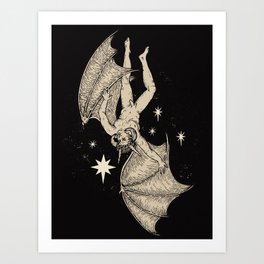 Satan Cast Out  Art Print