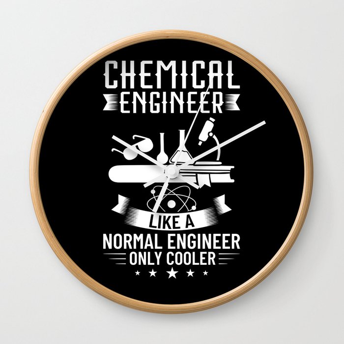 Chemical Engineer Chemistry Engineering Science Wall Clock