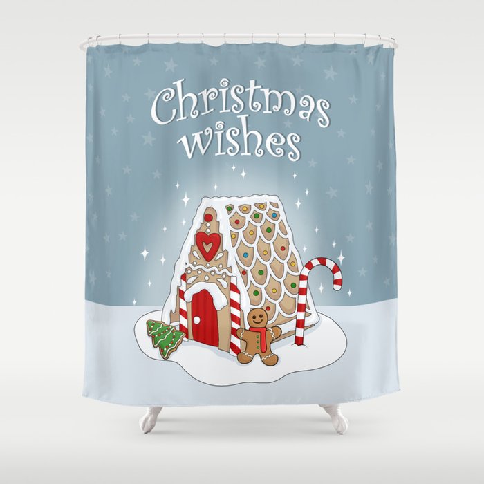 Gingerbread House Shower Curtain By Momcilobjekovic Society6 Gingerbread House Shower Curtain