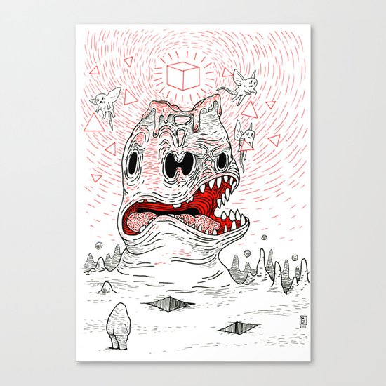 Triangles Are Tasty Canvas Print