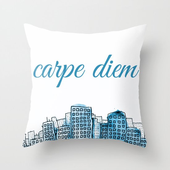 Carpe Diem Throw Pillow
