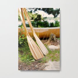 Canoe Paddles Boundary Waters Metal Print | Photo, Nature 