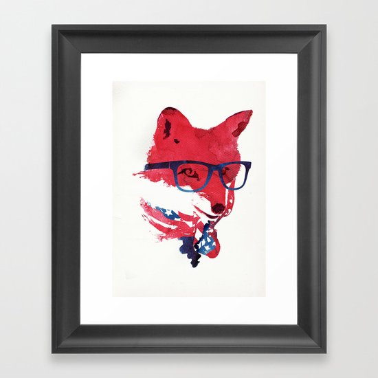 American Fox Framed Art Print