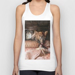 Guillermo Lorca Tiger and Girls in Badroom Garcia Tank Top