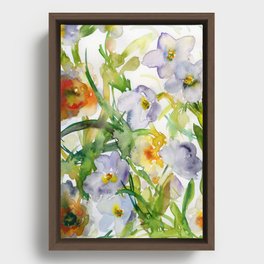 daffodil/narcissus Framed Canvas