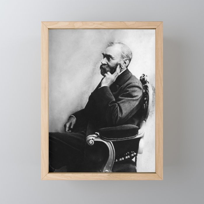 Alfred Nobel Portrait Framed Mini Art Print