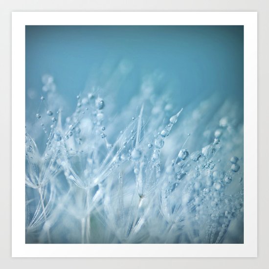 Blue Drops Art Print